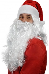 Mikulaška perika s bradom za odrasle