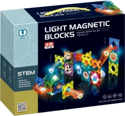 Magnetička svjetleća staza za kuglice 49 kom