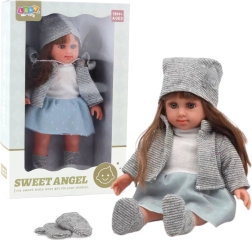 Lutka SWEET ANGEL u sivom kompletu 36,5 cm