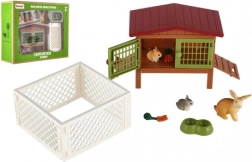 Zečja kućica s otvorenim prostorom i dodacima za djecu