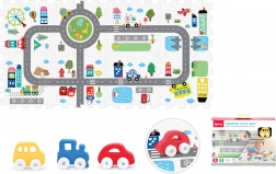 Mekani pjenasti blokovi s autićem – grad, 8 kom