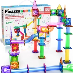 Magnetička staza za kuglice PICASSO – konstrukcijski set 50 kom