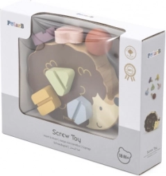 VIGA PolarB Drvena igračka Jež s vijcima Montessori