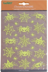 Naljepnice koje svijetle u mraku pauci 25 × 14,4 cm Halloween