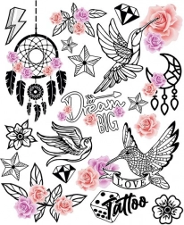 Naljepnice za peglanje Kolibri Veliki List