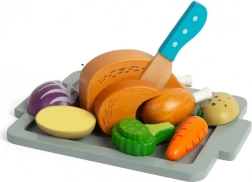 Bigjigs Toys drvena igraća set za pečenu piletinu