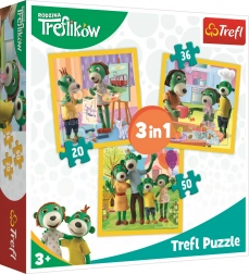 Puzzle Treflíci 3u1 – biti zajedno je super (20, 36, 50 dijelova)