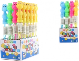 Bublifuk žaba – plastična tuba s motivom dinosaura, 26 cm