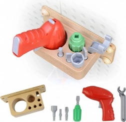 Masterkidz set alata s bušilicom i 8 elemenata za znanstveno-kreativnu ploču STEM