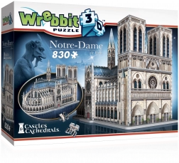 3D puzzle katedrala Notre-Dame od WREBBIT-a, 830 dijelova
