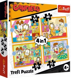 Puzzle TREFL Garfield voli lazanje 4u1
