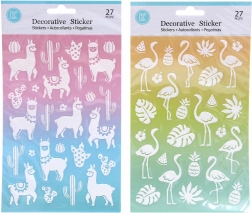 Sjajne naljepnice 14,6 × 25,5 cm – lama ili plamenjak