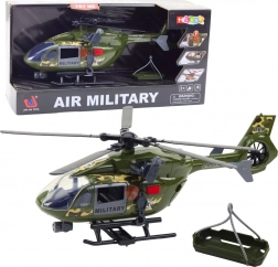 Vojni helikopter sa svjetlima i zvukovima 1:12 s kukom i nosilima