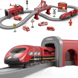 Električni vlakovni set vatrogasci 66 dijelova WOOPIE