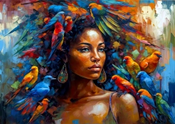 Enjoy puzzle Perjasta kraljica 1000 dijelova