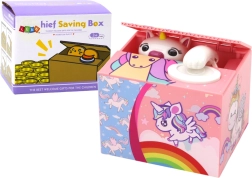 Kasica Učimo štedjeti Jednorog Ružičasta melodija