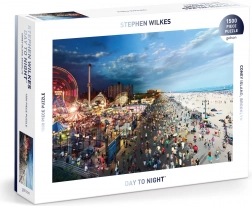 Puzzle Coney Island danju i noću 1500 dijelova