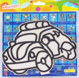 Kreativni set za djecu – drvena sličica s kugličastim plastelinom