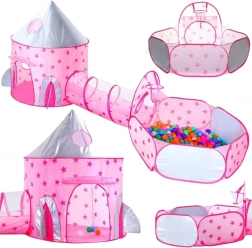 Woopie Šator 3u1 Palača Princeze XXL Kućica Tunel Suhi Bazen