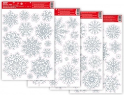 Božićne prozorske folije s glitterom 20x30 cm