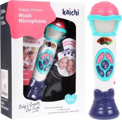 Dječji karaoké mikrofon 12m+ s promjenom glasa, snimanjem i svjetlima