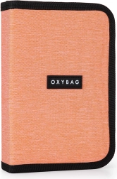 Jednokatnica školska pernica s 2 preklopa UNICOLOR, prazna, marelična