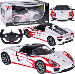 Rastar RC auto PORSCHE 918 Spyder Weissach 1:14 s osvjetljenjem – bijela