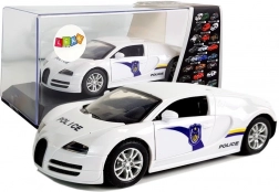 Policijski sportski auto s pogonom, svjetlima i zvukovima – bijeli