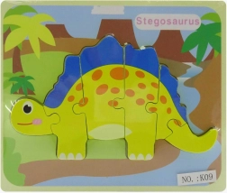 Drvena slagalica umetanje dinosaurus