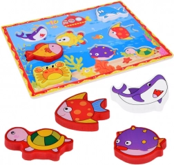 Drvena slagalica s umetanjem More JOKOMISIADA