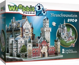 WREBBIT 3D puzzle dvorac Neuschwanstein – 890 dijelova
