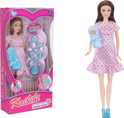 Trudna lutka sa setom pribora 29 cm