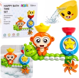 Vodnička za kadu s majmunčićem i čašicom na vakuumskim pričvršćivačima