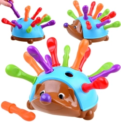 Edukativni ježić s obojenim bodljama za finu motoriku