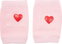 Dječji štitnici za koljena s ABS-om I love mum & dad – ružičasti