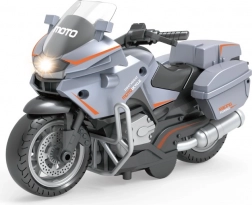 Siva trkaća motorna igračka s funkcijom pull back