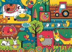 Puzzle Dan na farmi 60 dijelova