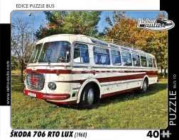 RETRO-AUTA puzzle BUS Škoda 706 RTO LUX (1960) 40 dijelova