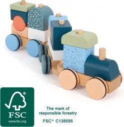 Drveni slagajući vlak Arctic small foot