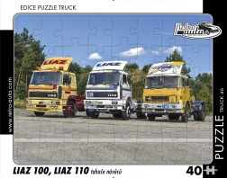 Puzzle RETRO-AUTA TRUCK LIAZ 100 i LIAZ 110 – tegljači, 40 dijelova