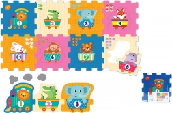 Mekani građevni blokovi sa životinjama i brojevima