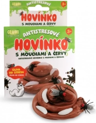 GLUMI antistres igračka kakica s mušicama i crvima