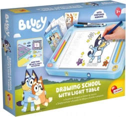 BLUEY svjetleći crtaći stol A4 s predlošcima