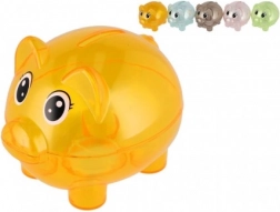 Prozirna kasica u obliku praseta 10 cm