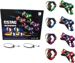 Set laserskih pištolja s prslucima i metama