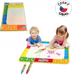 Čarobno slikanje vodom s slovima i brojkama