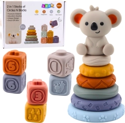 Senzorički toranj i mekane silikonske kocke koala 13 dijelova