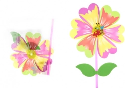 Vjetrenjača cvijet na plastičnoj štapi