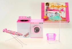 Glorie perilica rublja set za lutke s perilicom, sušilicom i daskom za glačanje