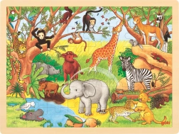 Drvene puzzle Afrika 48 dijelova